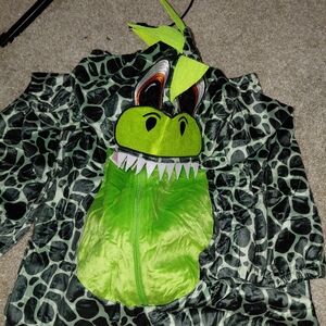 Kali Green and Black Dinosaur Costume for Kids